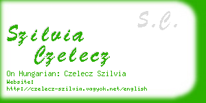 szilvia czelecz business card